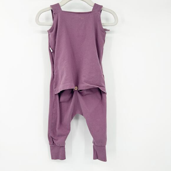 Elephant Moon Baby Girls Organic Cotton Button‎ Back Dungaree One Piece 6-12M - Picture 8 of 8